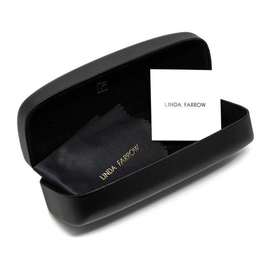 Yohji Yamamoto x Linda Farrow Brown Orange Square Frame Sunglasses