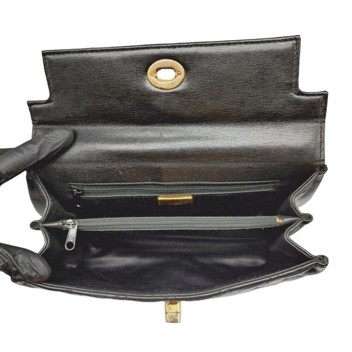 Vintage Givenchy Quilted top Handle purse black