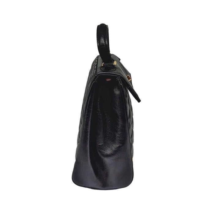 Vintage Givenchy Quilted top Handle purse black