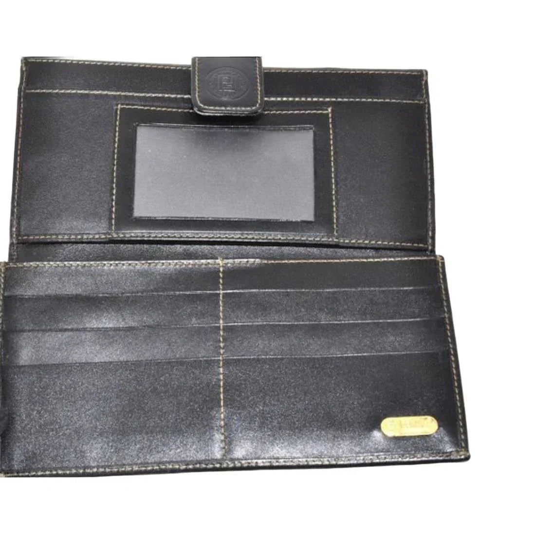 Fendi Zucca Monogram Canvas and Leather Long Continental Wallet - VeeLuxeCollectives