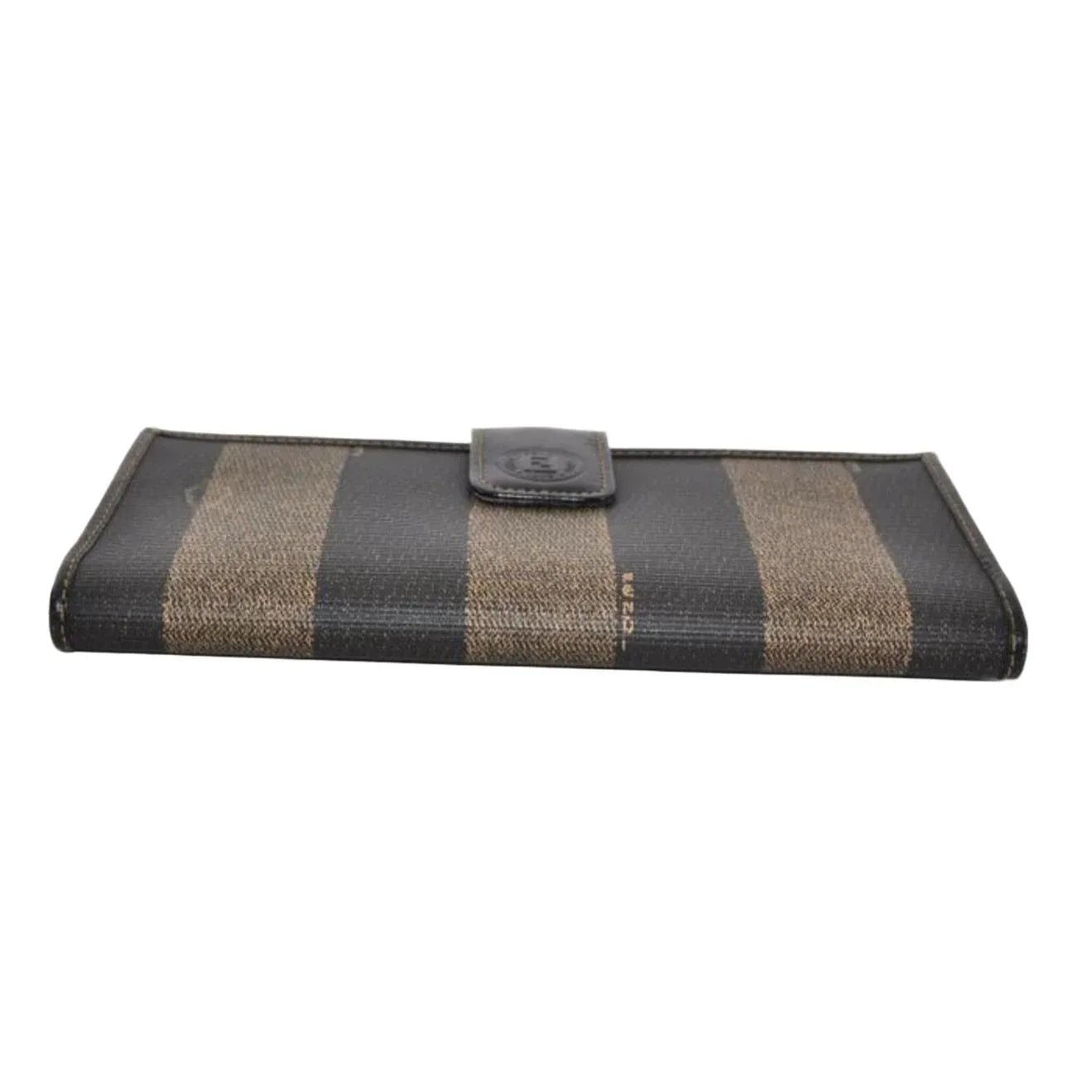 Fendi Zucca Monogram Canvas and Leather Long Continental Wallet - VeeLuxeCollectives