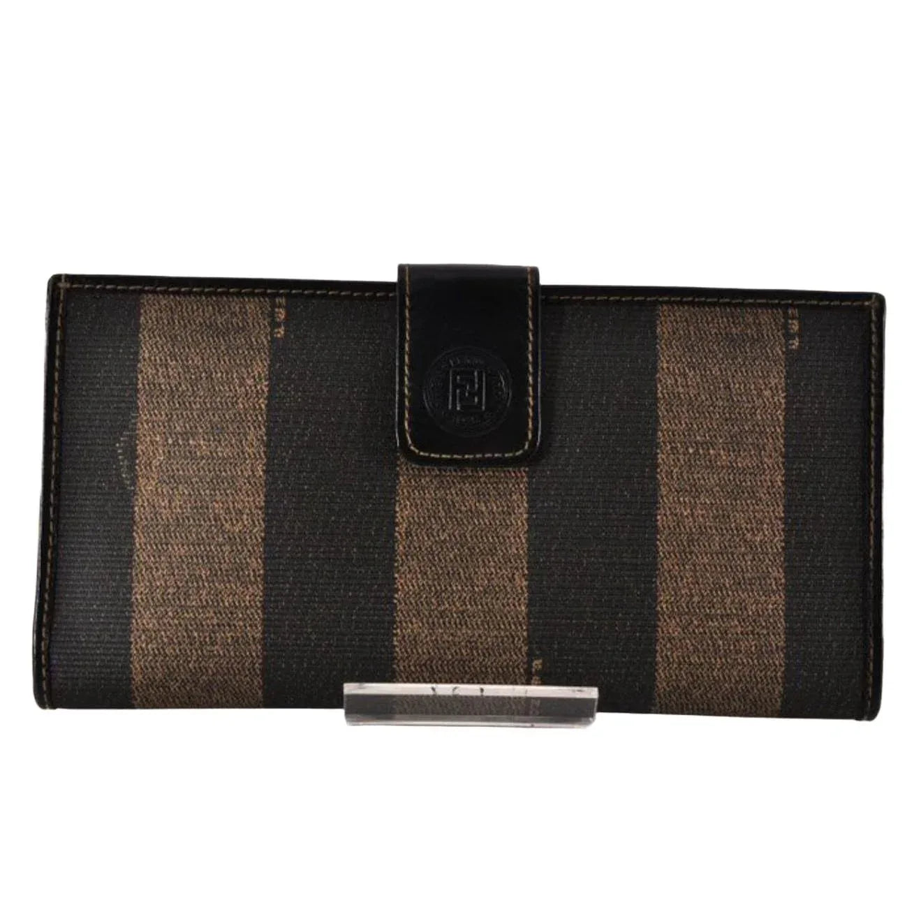 Fendi Zucca Monogram Canvas and Leather Long Continental Wallet - VeeLuxeCollectives