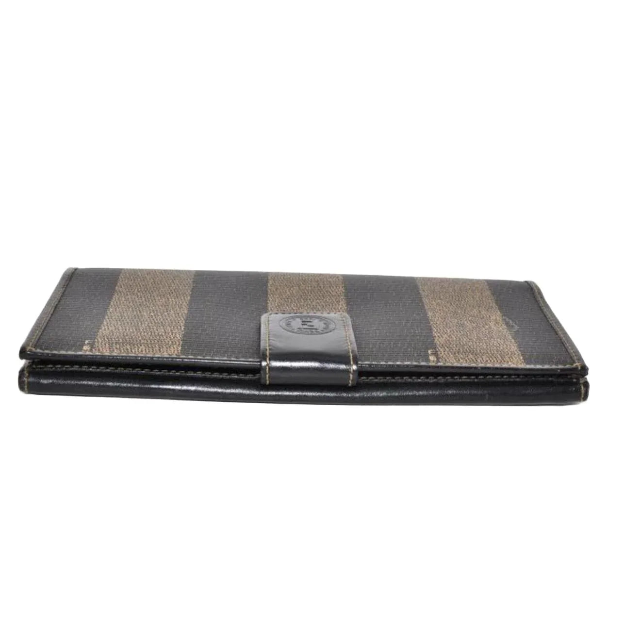 Fendi Zucca Monogram Canvas and Leather Long Continental Wallet - VeeLuxeCollectives