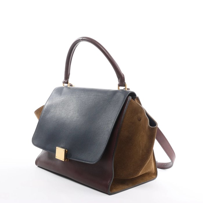 Céline Trapeze Medium 2-Way Leather Handbag