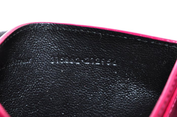 Yves Saint Laurent Pink Smooth Leather Card Holder Luxury Wallet