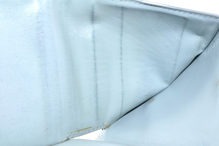 Céline Blue & Grey Leather Bi-Fold Wallet
