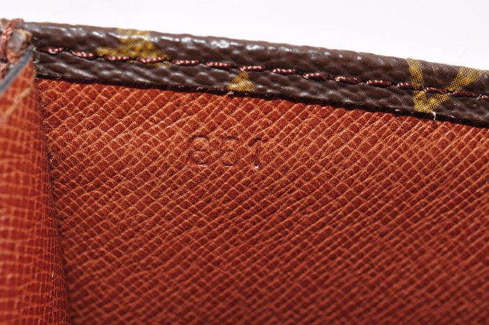 Louis Vuitton Monogram Pochette Rabas Wallet with Leather Trim