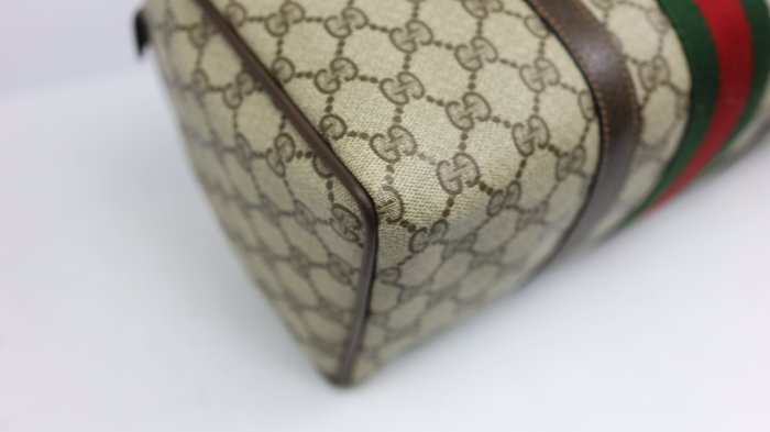 Gucci GG Supreme Sherry Line Vintage Boston Bag