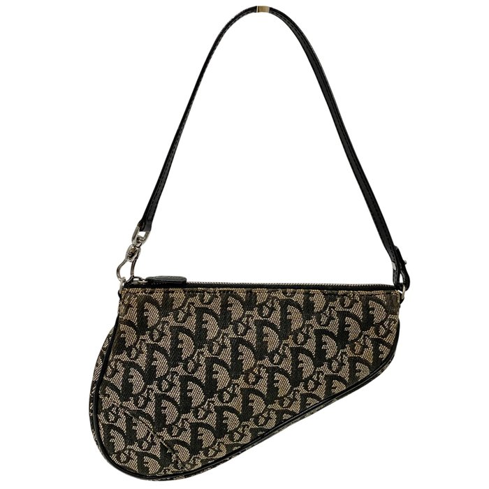 Dior Saddle Crossbody Bag in Grey, Blue and Black