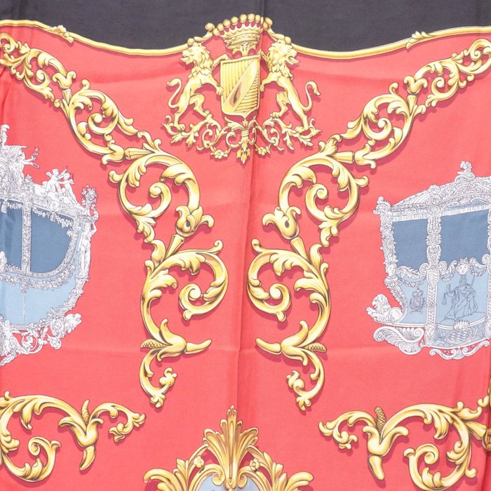 Hermès Carrosses d’Or Silk Carré 90 Scarf