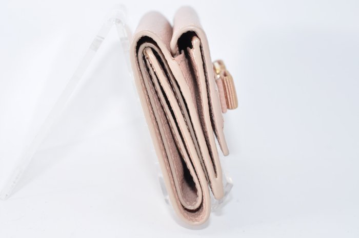 Salvatore Ferragamo Pink Leather Bi-Fold Wallet