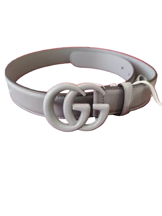 Gucci Marmont Belt – Grey Leather, Size 70