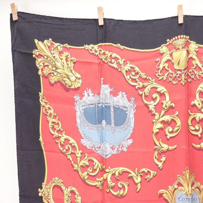 Hermès Carrosses d’Or Silk Carré 90 Scarf