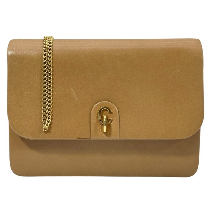 Christian Dior Brown Leather Shoulder Bag – Gold-Tone Hardware