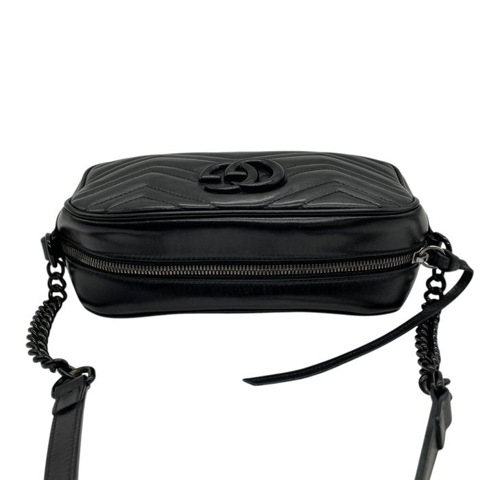 Gucci GG Marmont Matelassé Small Shoulder Bag – Black