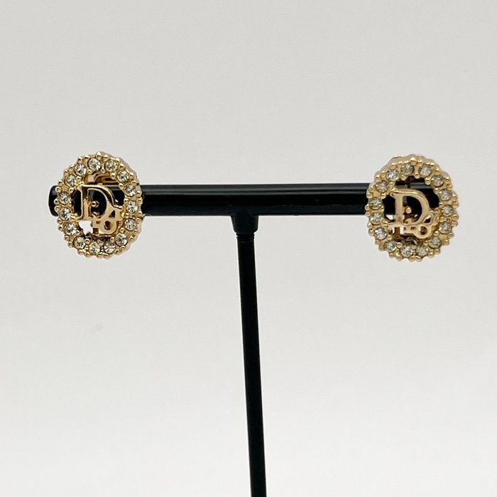 Christian Dior Gold-Tone Earrings – Vintage Designer Jewellery