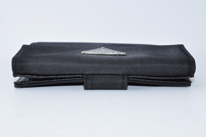 Prada Black Nylon Bifold Wallet