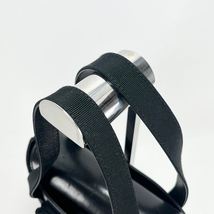 Salvatore Ferragamo Black Leather Vara Ribbon Handbag