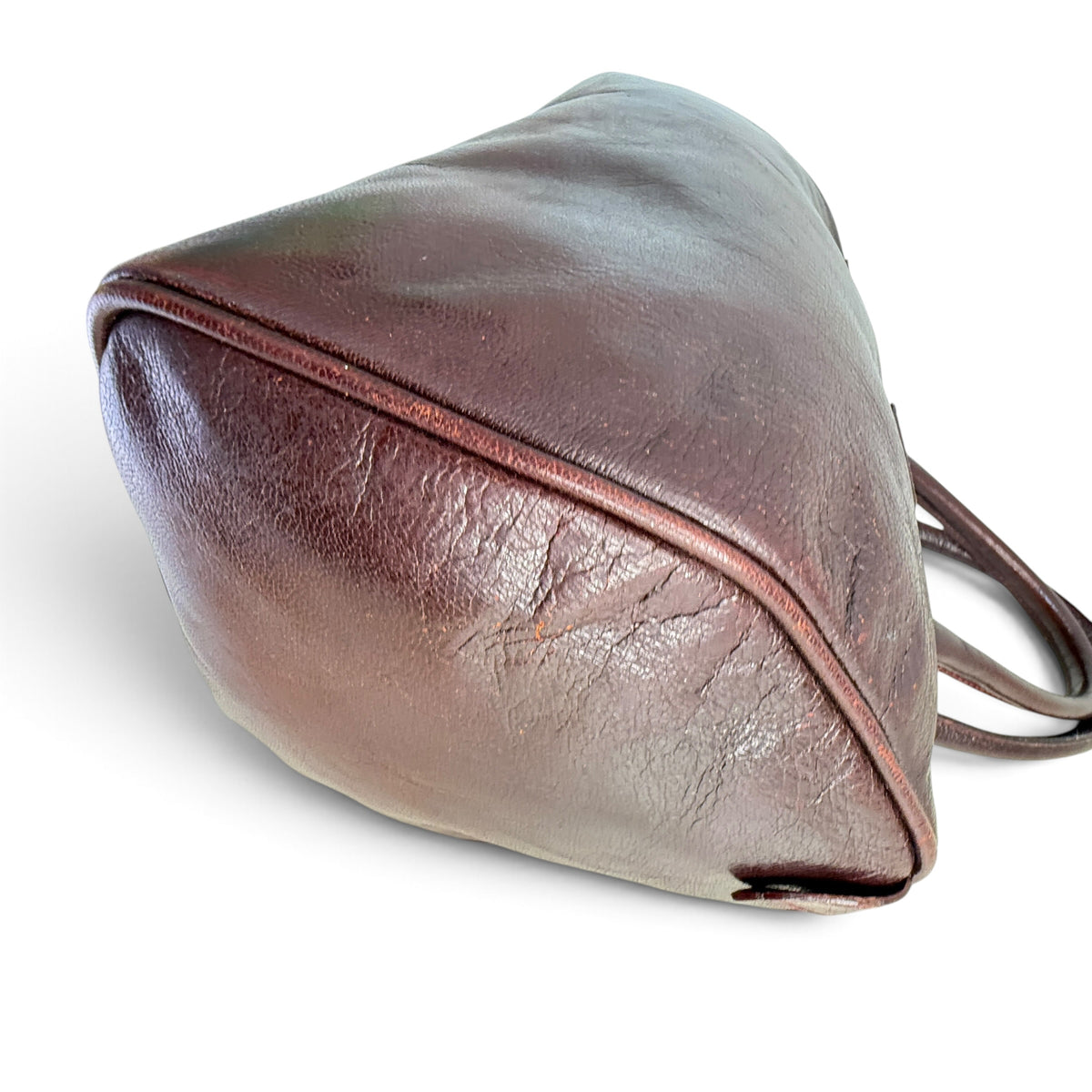 Fendi Boston Hand Bag burgundy