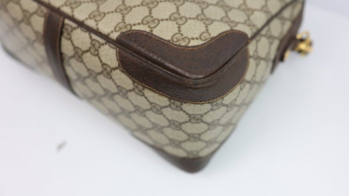 Gucci GG Monogram Top-Handle Satchel – Beige an Brown