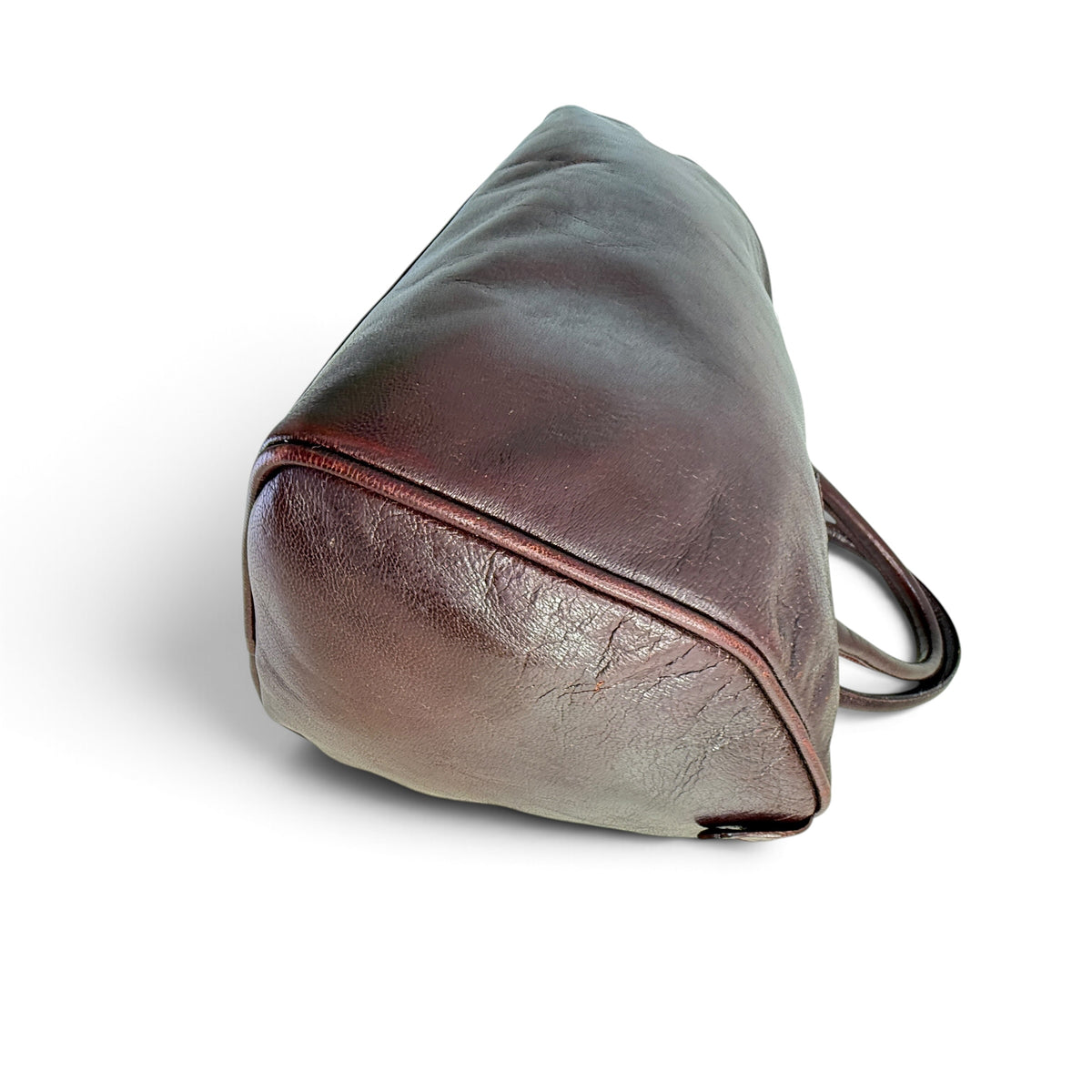 Fendi Boston Hand Bag burgundy