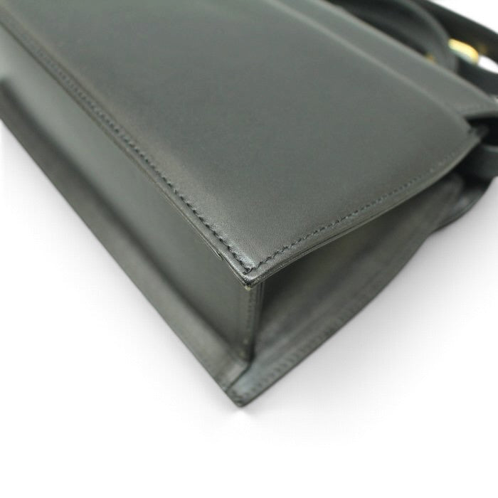 Givenchy Vintage Black Leather Handbag -gold hardware
