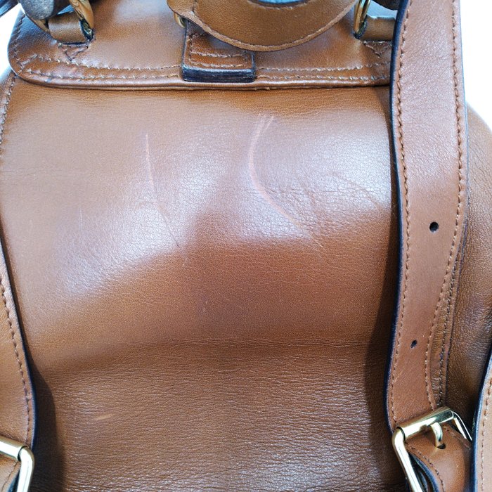 Gucci Bamboo Brown Leather Backpack