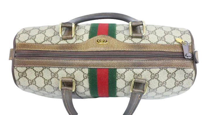 Gucci GG Supreme Sherry Line Vintage Boston Bag