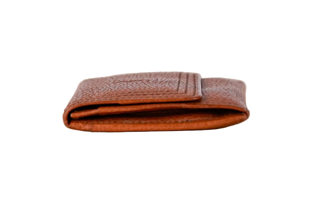 Yves Saint Laurent Brown Leather Wallet and Card Holder