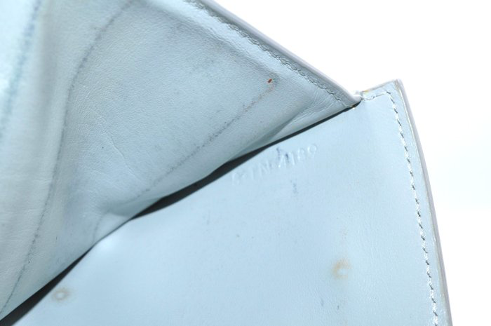 Céline Blue & Grey Leather Bi-Fold Wallet