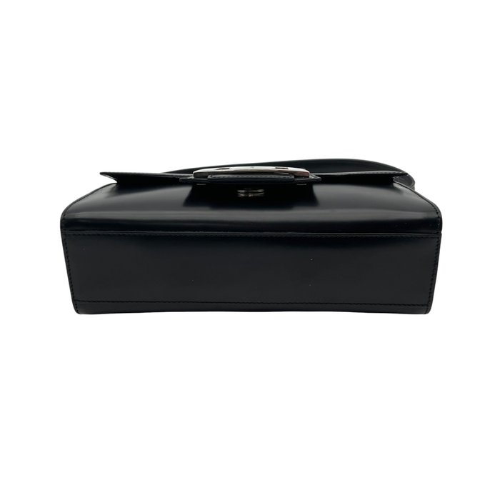 Salvatore Ferragamo Vara Bow Leather Mini Handbag in Black