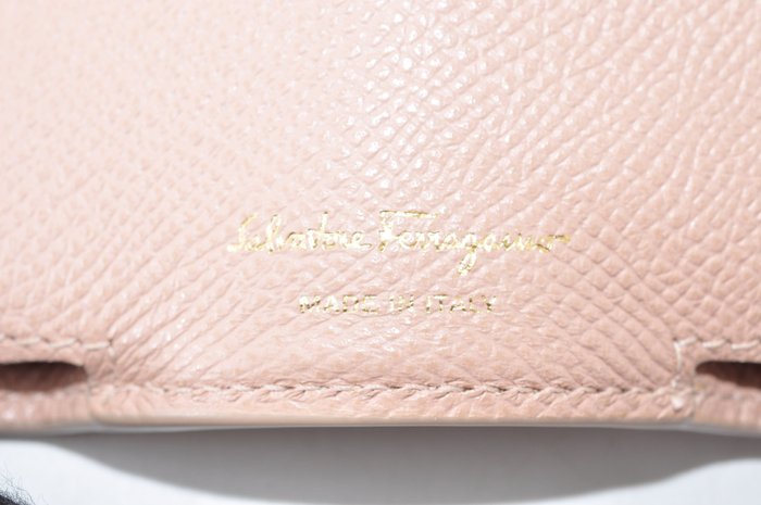 Salvatore Ferragamo Pink Leather Bi-Fold Wallet