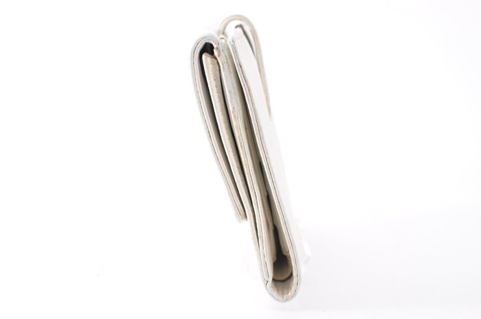 Chanel White Caviar Leather Bi-Fold Wallet