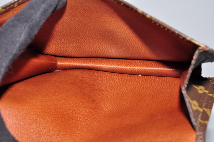 Louis Vuitton Monogram Pochette Rabas Wallet with Leather Trim