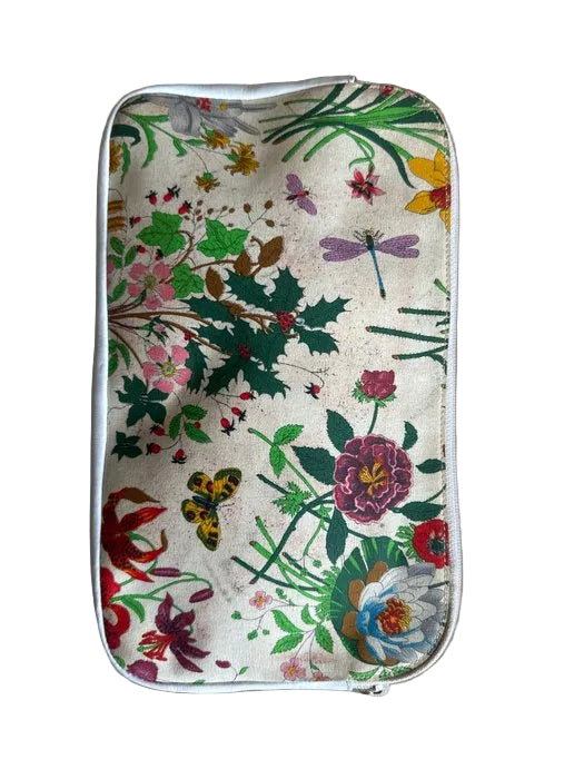 Gucci Flora Floral Pouch White