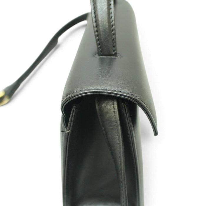 Givenchy Vintage Black Leather Handbag -gold hardware