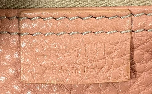 Céline Luggage  Pink and Beige Leather Handbag