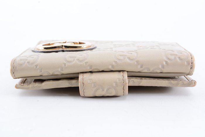Gucci Guccissima Leather Wallet in Beige