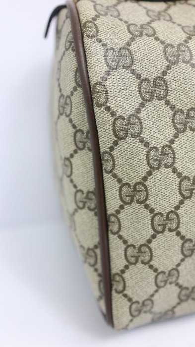 Gucci GG Supreme Sherry Line Vintage Boston Bag