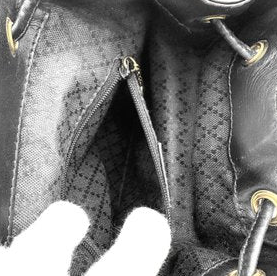 Gucci Bamboo Black Leather Backpack
