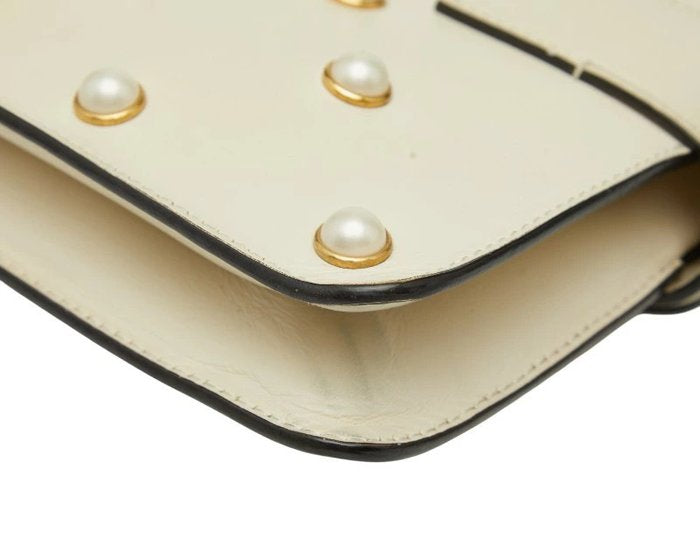 Gucci Broadway Pearl &amp; Bee Chain Shoulder Bag – 2-Way Crossbody