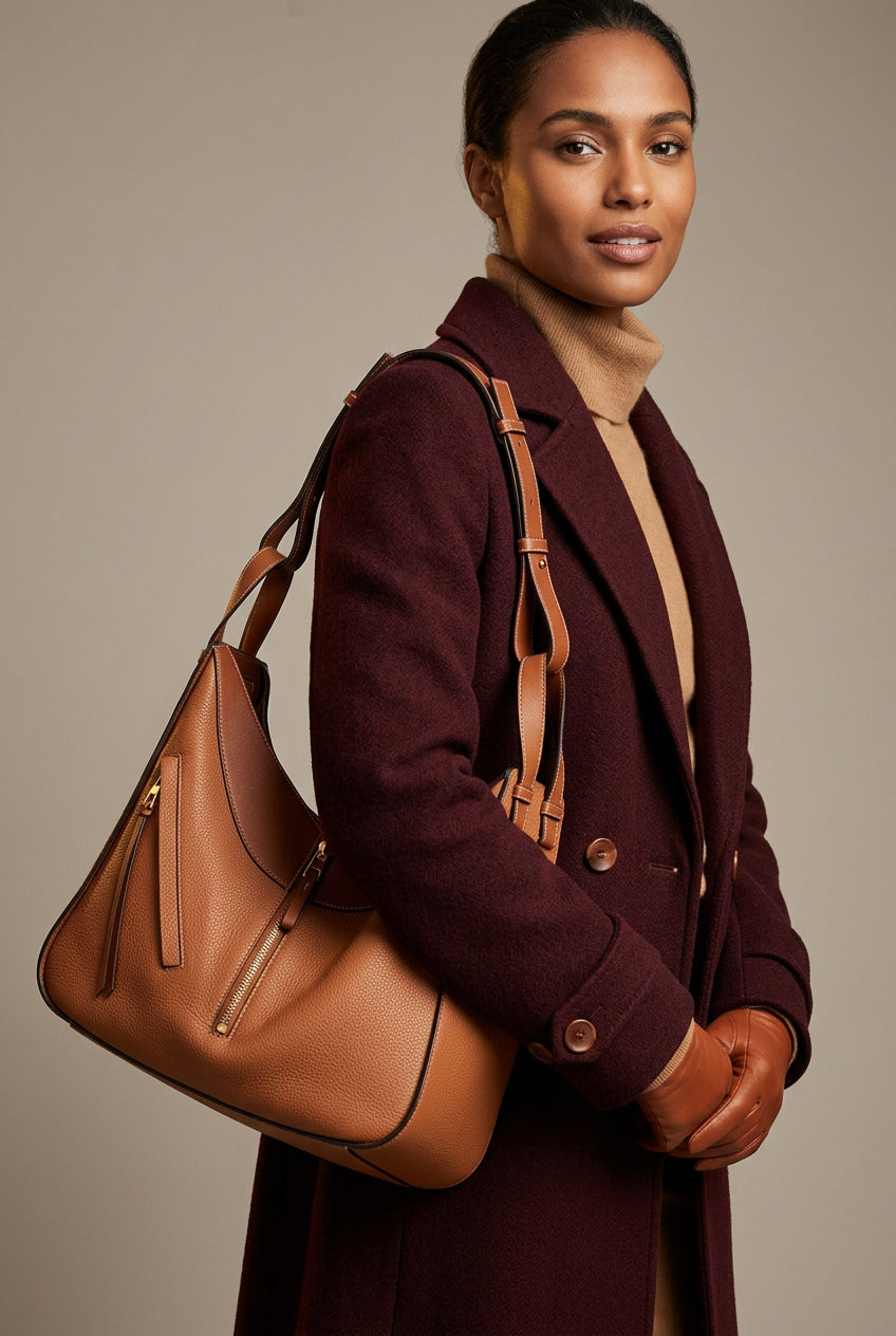 Loewe Hammock 2-Way Shoulder Bag – Brown Leather