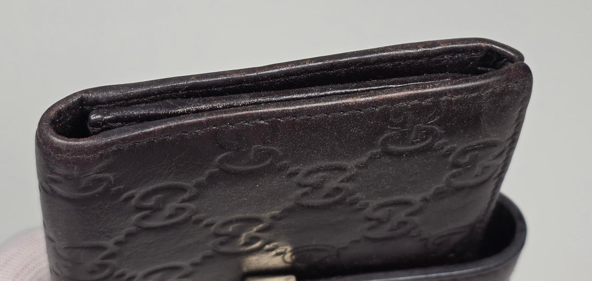 Gucci Guccissima Brown Leather Wallet