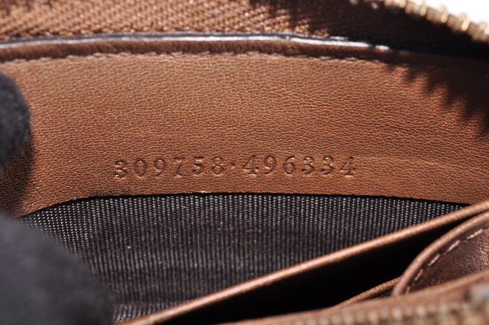 Gucci Brown Leather Zip Around Wallet Zippy Long Wallet
