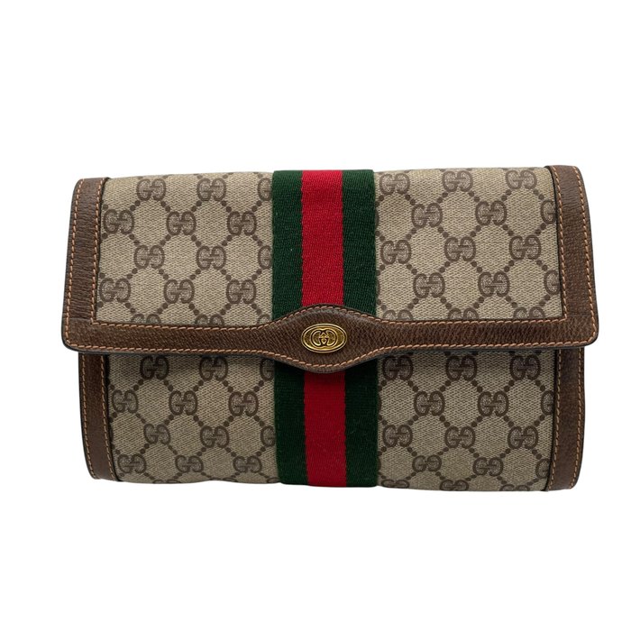 Gucci GG Supreme Web Clutch Bag – Vintage
