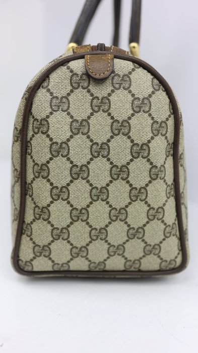 Gucci GG Supreme Sherry Line Vintage Boston Bag