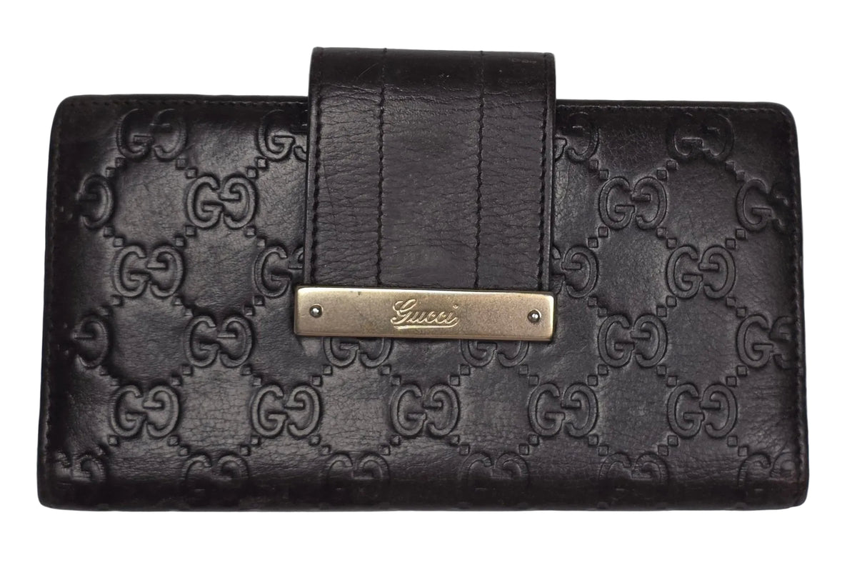 Gucci Guccissima Brown Leather Wallet