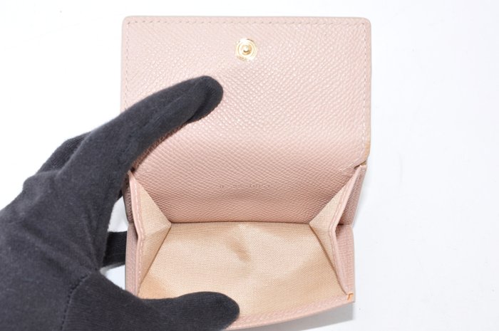 Salvatore Ferragamo Pink Leather Bi-Fold Wallet