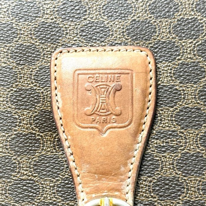 Céline Macadam Triomphe Brown PVC Crossbody Bag