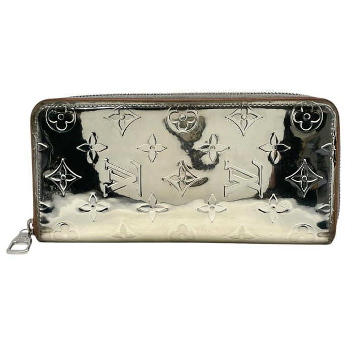 Louis Vuitton Monogram Mirror Zippy Wallet Vertical – Silver